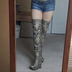 Knee high boots